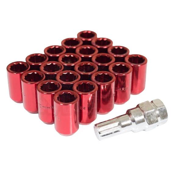 Internal Drive Lug Nut (Red)