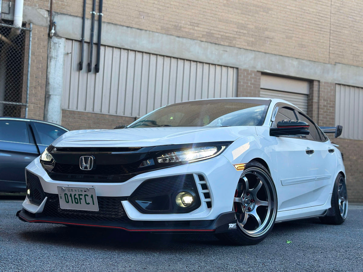 Honda Civic Sedan (FC) on SpeedWorks SW15 18x8.5 +35 Hyper Black alloy wheels, customer photo 1 of 2