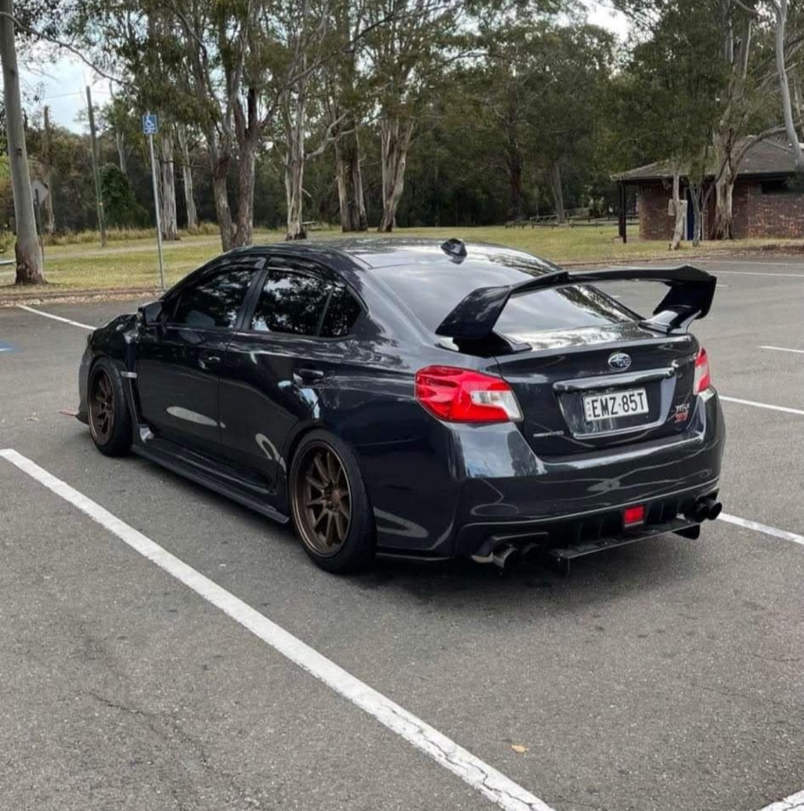 Subaru WRX STI (VA) on SpeedWorks SW18 18x9.5 +22 Bronze alloy wheels