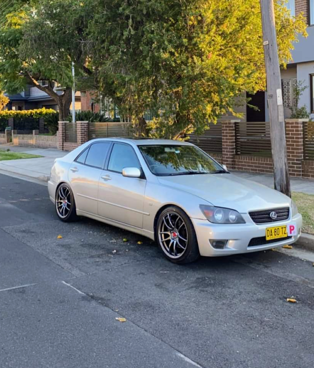 Lexus IS200 / IS300 on SpeedWorks SW01 18x8 +38 Hyper Black alloy wheels