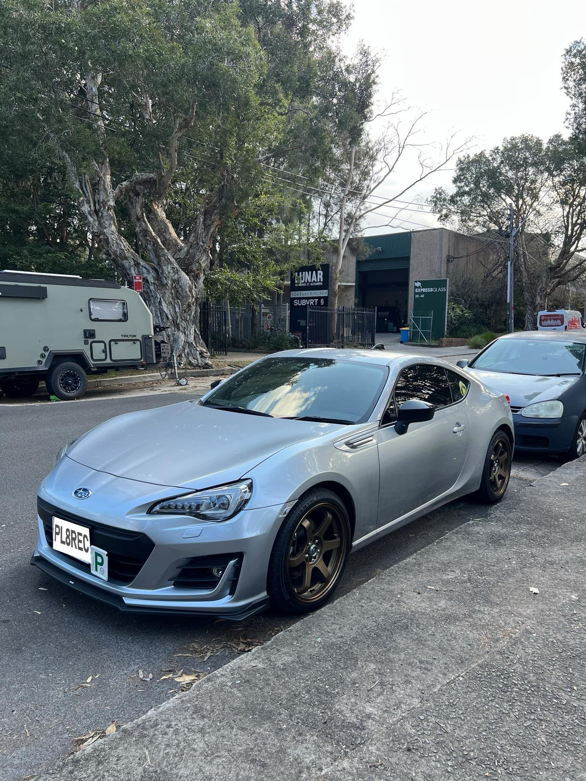 Subaru BRZ (ZC6) on SpeedWorks SW04 18x8 +38 Bronze alloy wheels