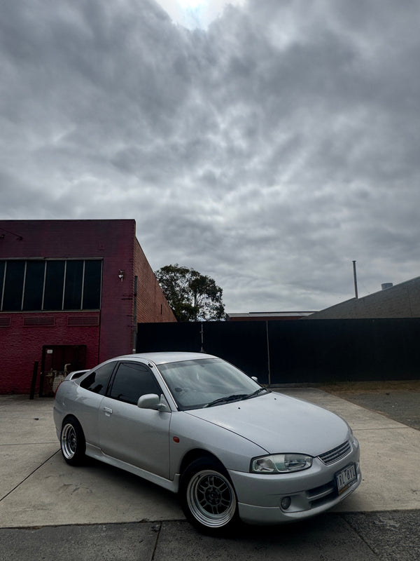 Mitsubishi Mirage Coupe (CE) on SpeedWorks SW08