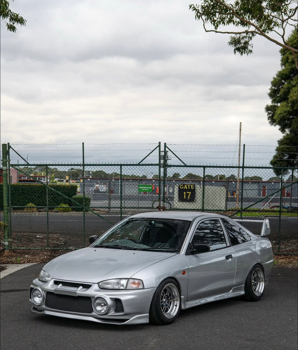 Mitsubishi Mirage Coupe (CE) on SpeedWorks SW08