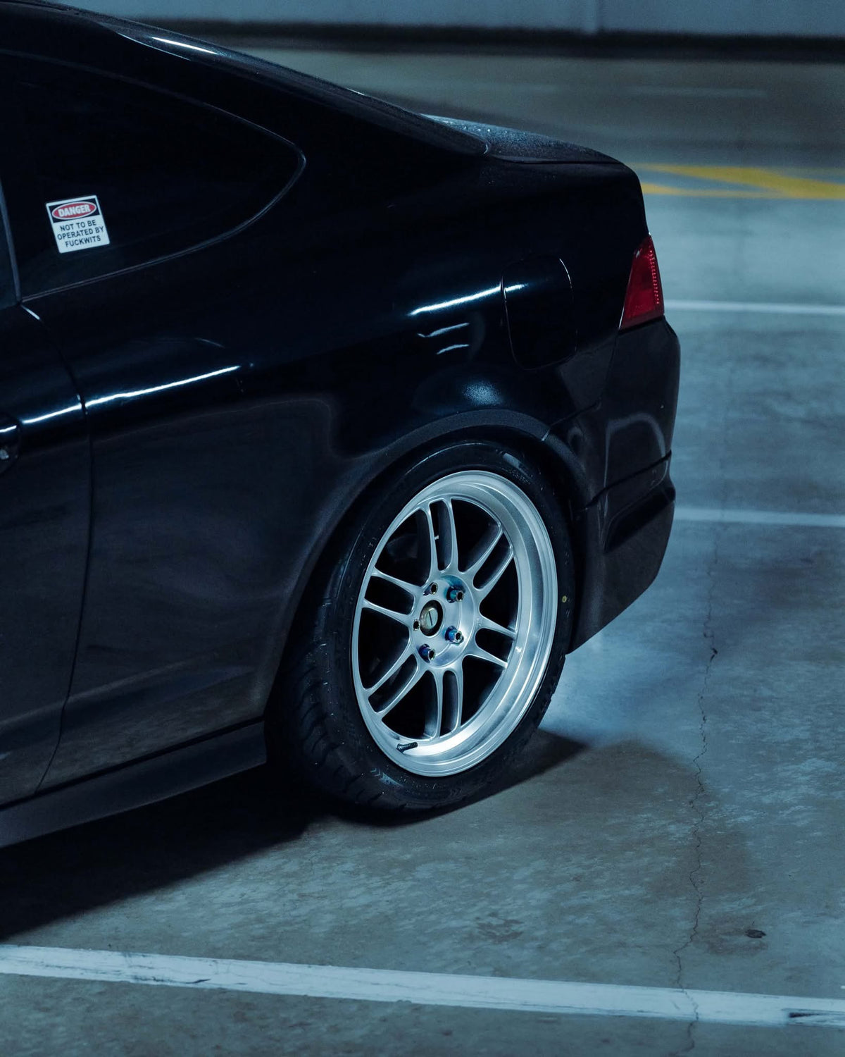 Honda Integra (DC5) on SpeedWorks SW10 18x8.5 +38 Hyper Silver alloy wheels, customer photo 2 of 3