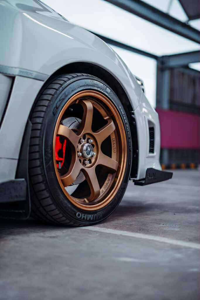 Subaru Impreza WRX STI (GV) on SpeedWorks SW04 18x8 +38 Bronze alloy wheels, customer photo 3 of 3