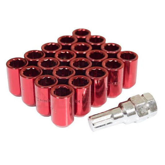 Internal Drive Lug Nut (Red)