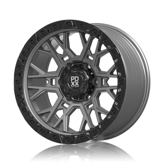 RAGE 17" - SATIN GREY W/ BLACK RING