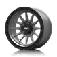 SANDO 17" - Satin Grey w/ Black Machined Ring