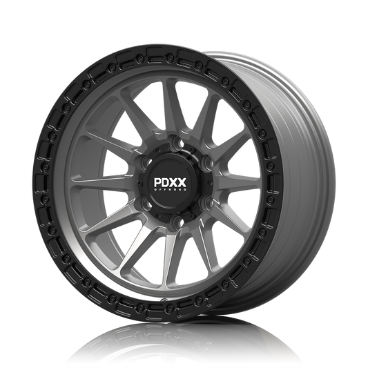 SANDO 17" - Satin Grey w/ Black Machined Ring