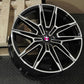 BM391 20" - Gloss Black Machined Face