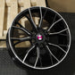 BM355 19" - Gloss Black Machined Lip Milled Window
