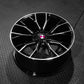 BM355 19" - Gloss Black Machined Lip Milled Window