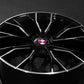 BM355 19" - Gloss Black Machined Lip Milled Window