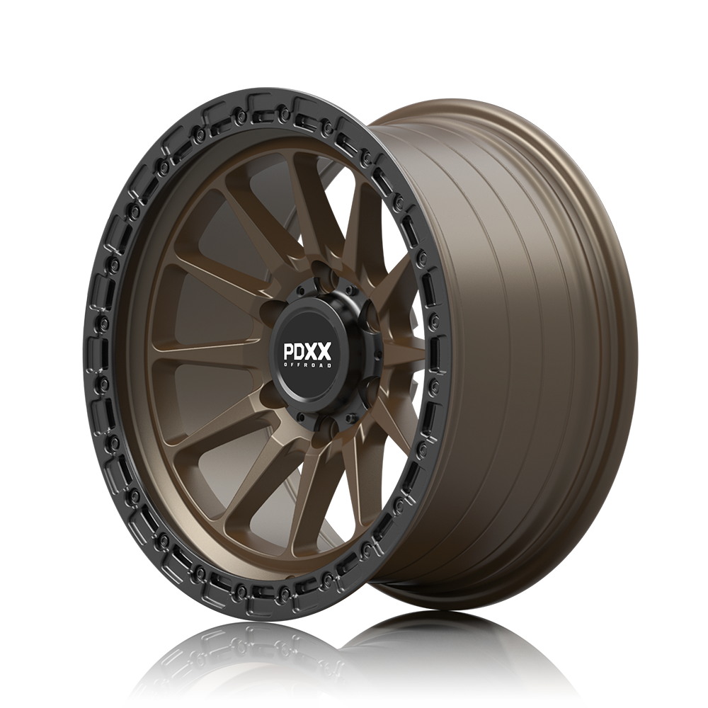 SANDO 17" - Satin Bronze w/ Black Machined Ring