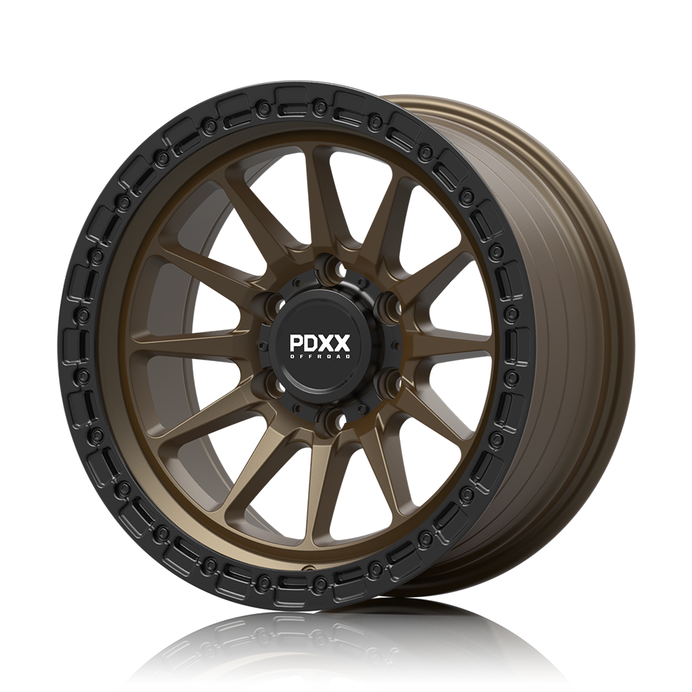 SANDO 17" - Satin Bronze w/ Black Machined Ring