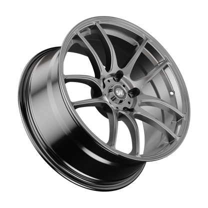 SpeedWorks SW01 18-inch alloy wheel in Hyper Black