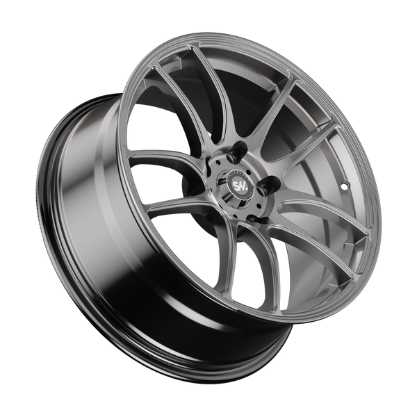 SpeedWorks SW01 18-inch alloy wheel in Hyper Black