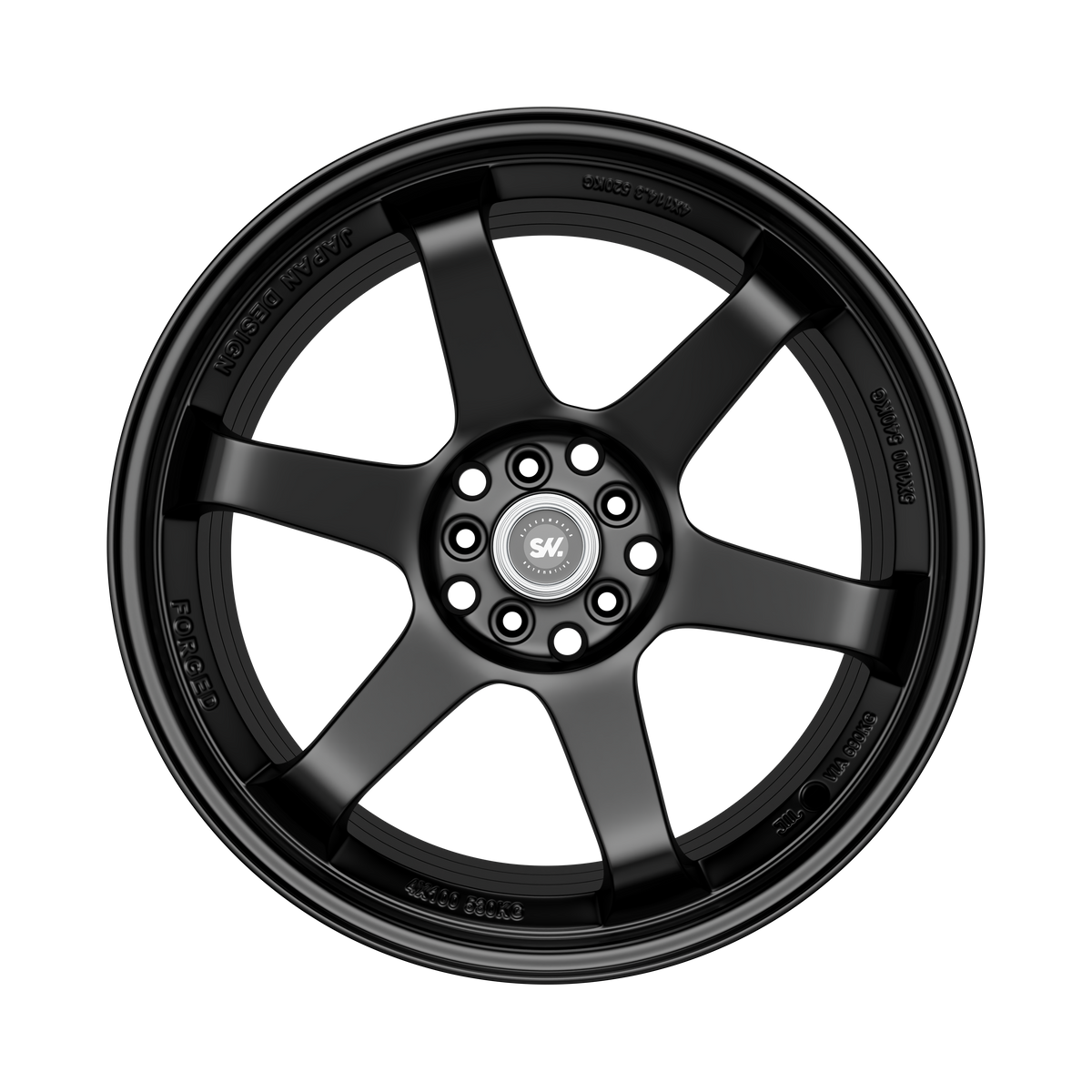 SpeedWorks SW04 18-inch alloy wheel in Gloss Black front view