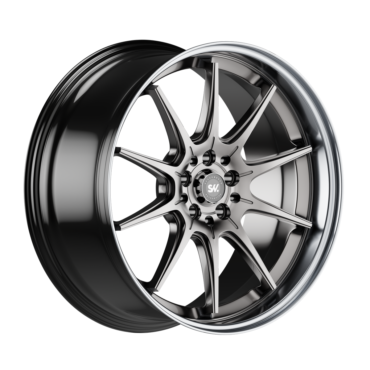 SpeedWorks SW05 18-inch alloy wheel in Hyper Black & Machine Lip, photo 2 of 3