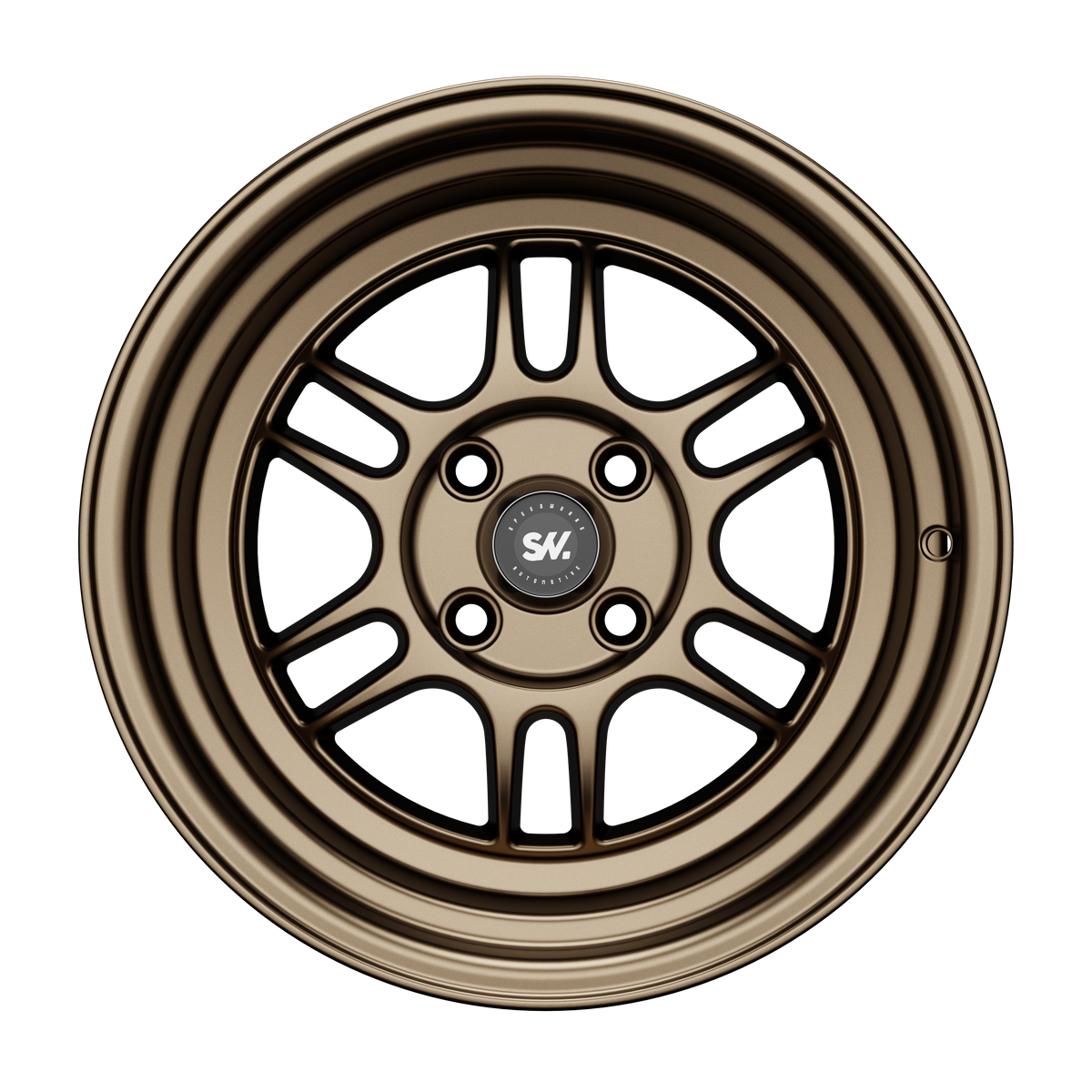 SpeedWorks SW08 15-inch alloy wheel in Bronze & Bronze Lip front view