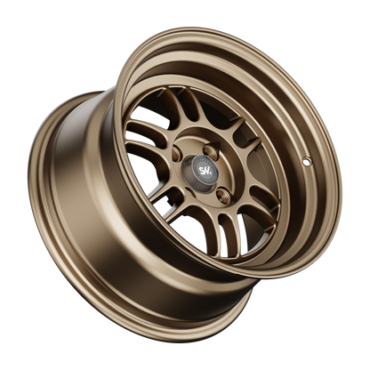 SpeedWorks SW08 15-inch alloy wheel in Bronze & Bronze Lip