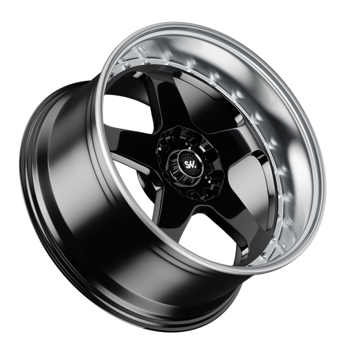 SW13 Gloss Black & Machine Lip