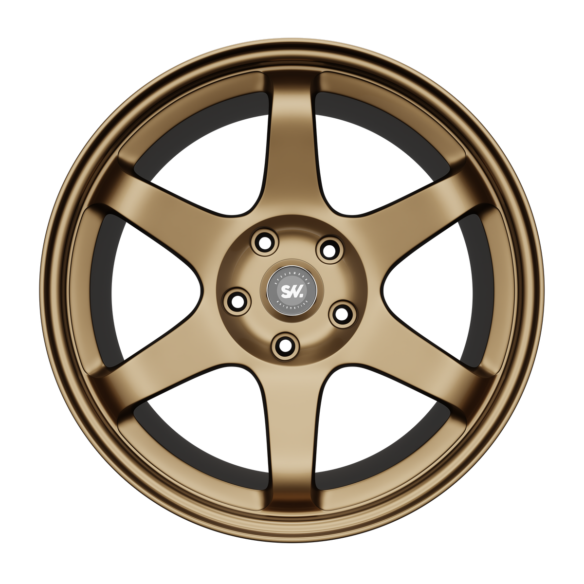 SpeedWorks SW24 18-inch alloy wheel in Sand Bronze & Bronze Machine Lip front view