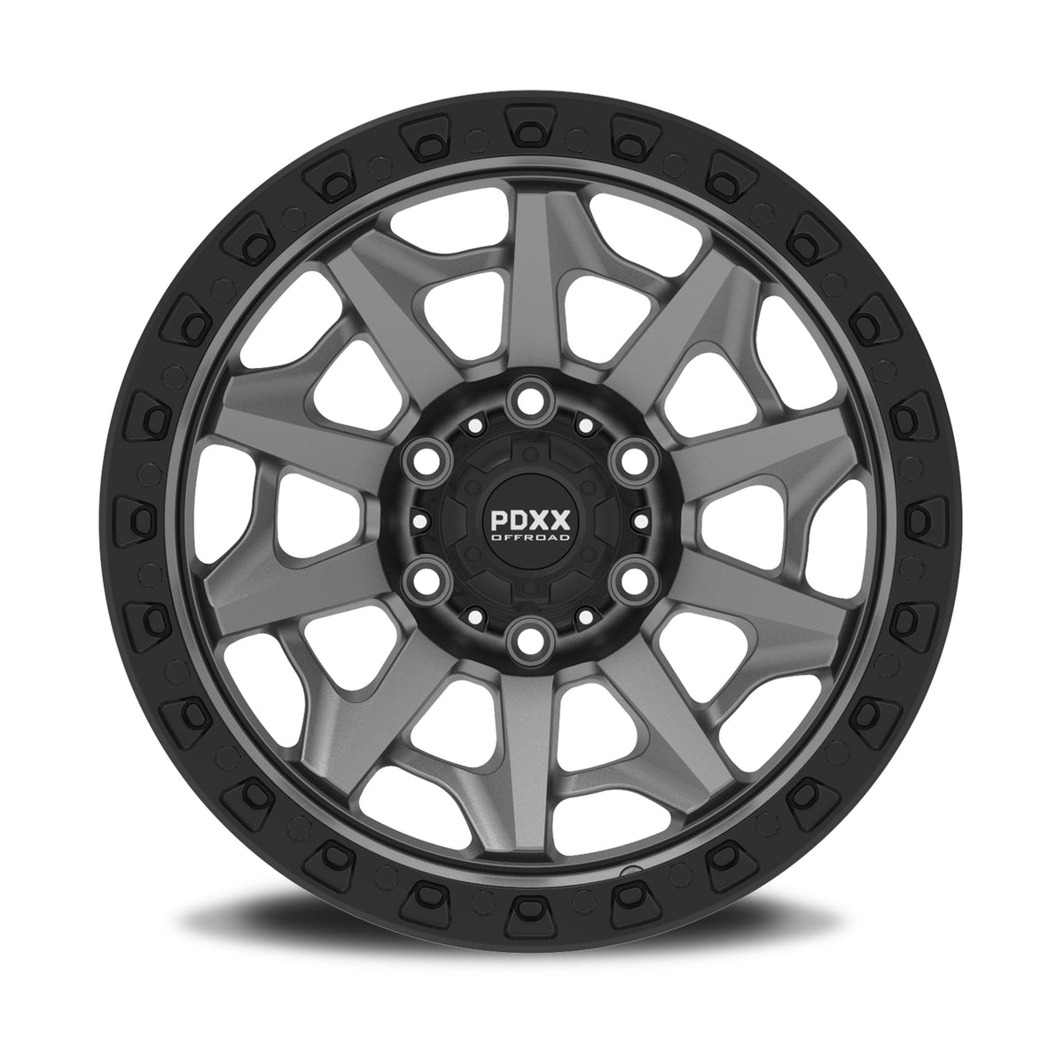 VIKING 17" - Satin Gunmetal w/ Black Ring
