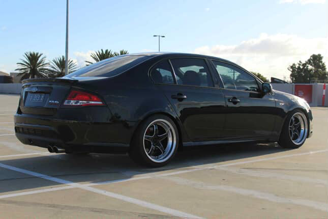 Ford Falcon XR6 Turbo (FG) on SpeedWorks SW17 18x9.5 +22 Gloss Black & Machine Lip alloy wheels, customer photo 1 of 3