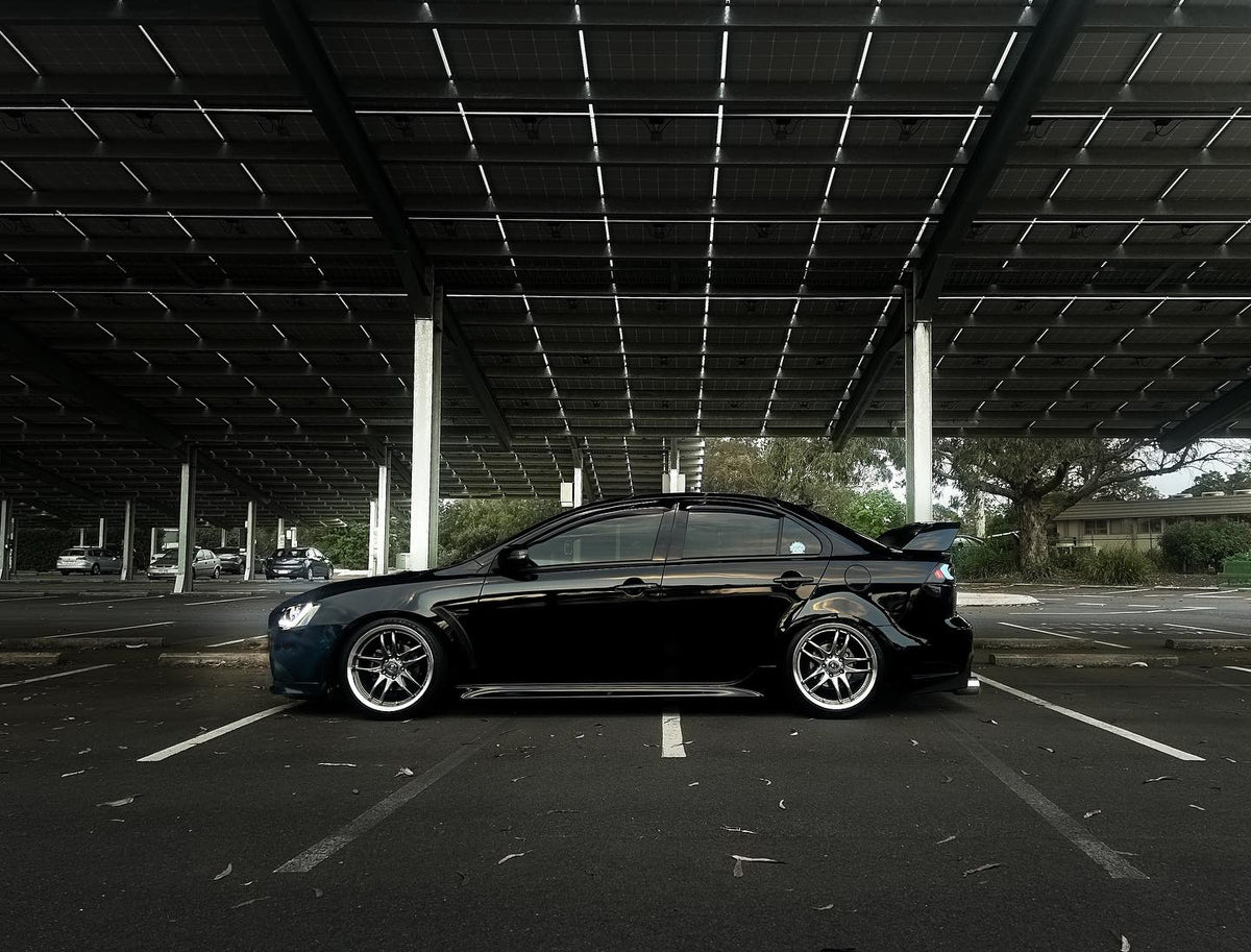 Mitsubishi Lancer (CJ) on SpeedWorks SW12 18x9.5 +22 Hyper Black & Machine Lip alloy wheels, customer photo 2 of 7