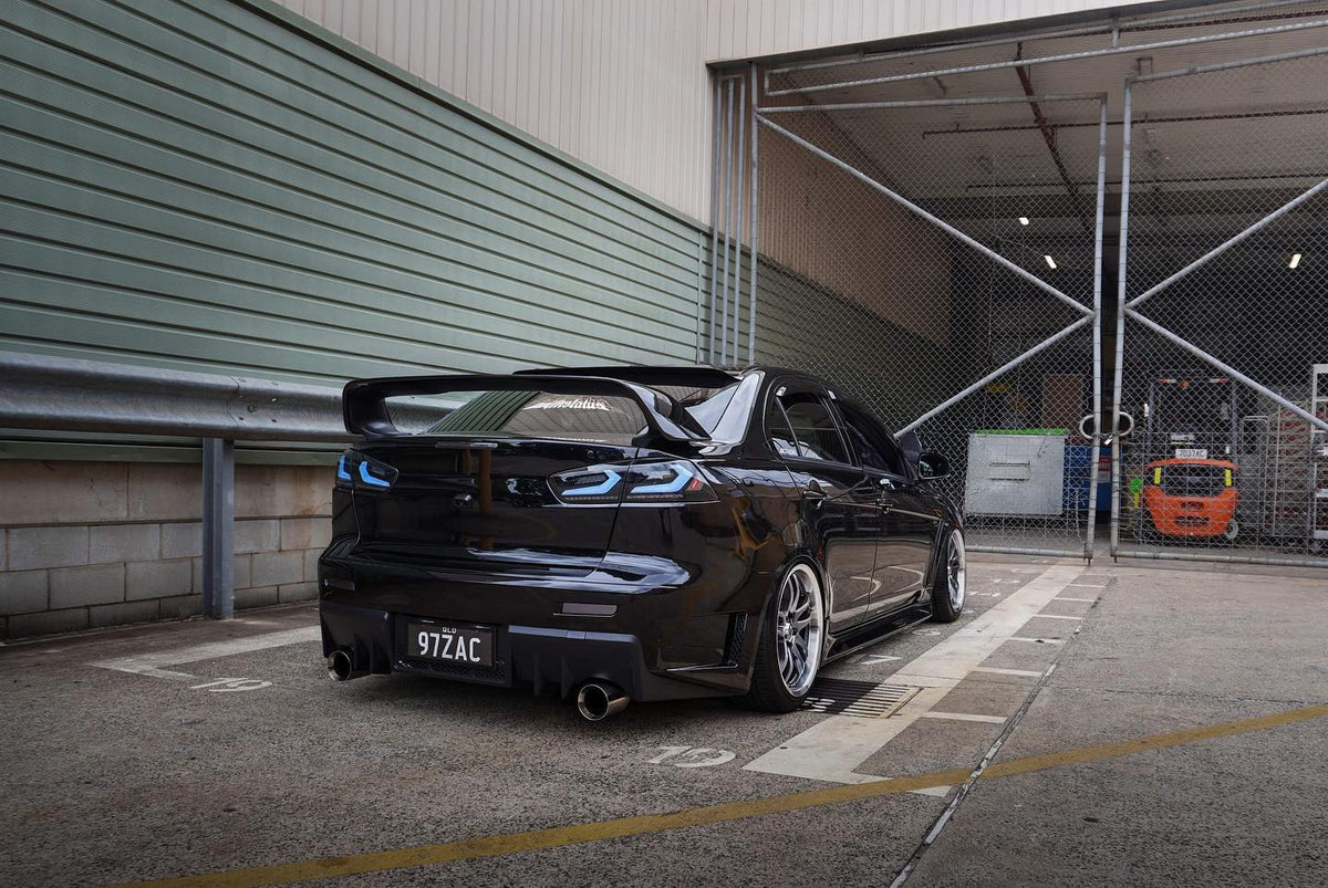 Mitsubishi Lancer (CJ) on SpeedWorks SW12 18x9.5 +22 Hyper Black & Machine Lip alloy wheels, customer photo 7 of 7