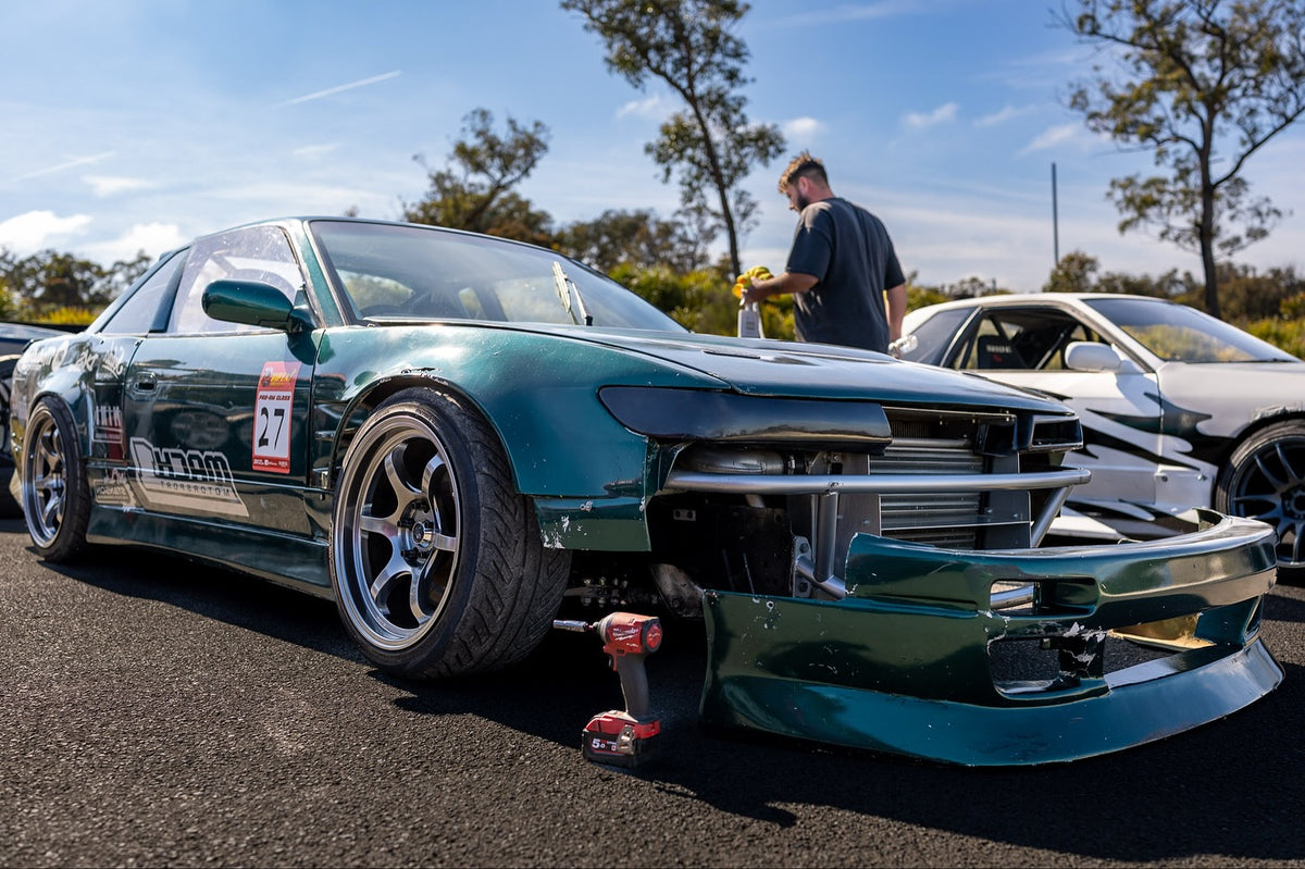 Nissan Silvia (S13) on SpeedWorks SW15 18x9.5 +22 Hyper Black alloy wheels, customer photo 4 of 4