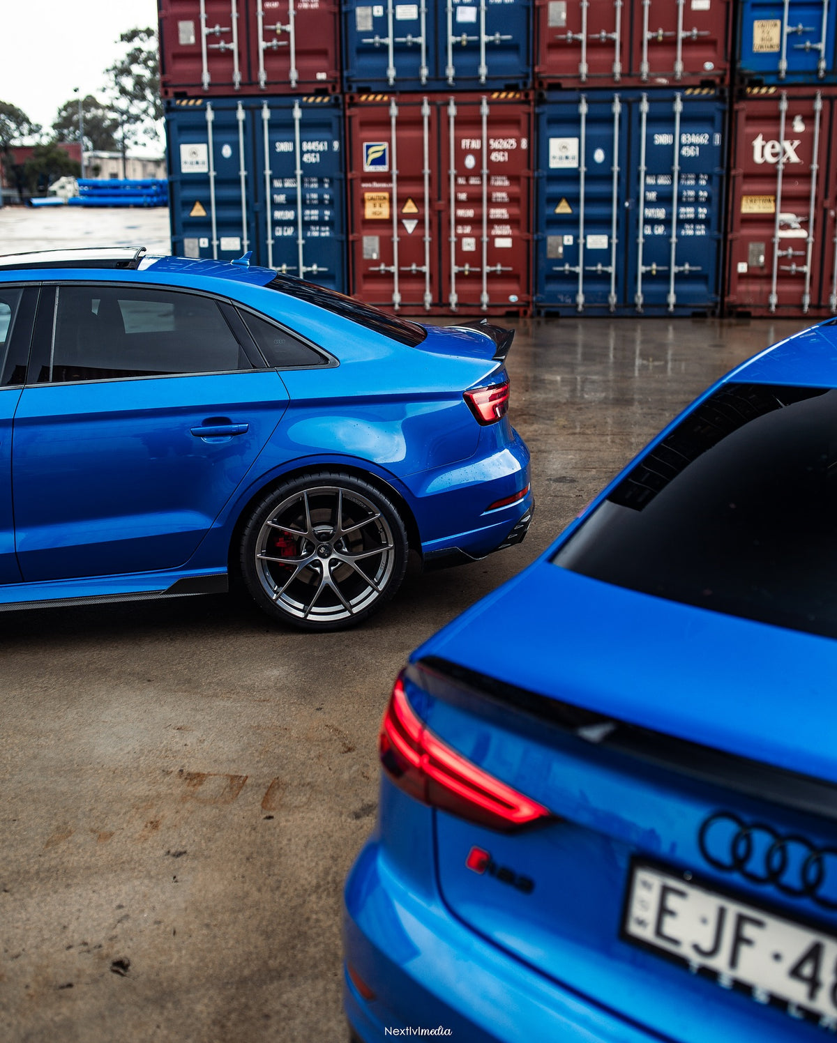 Audi RS3 Sedan (8V) on SpeedWorks SW16 19x8.5 +40 Hyper Black alloy wheels, customer photo 1 of 7