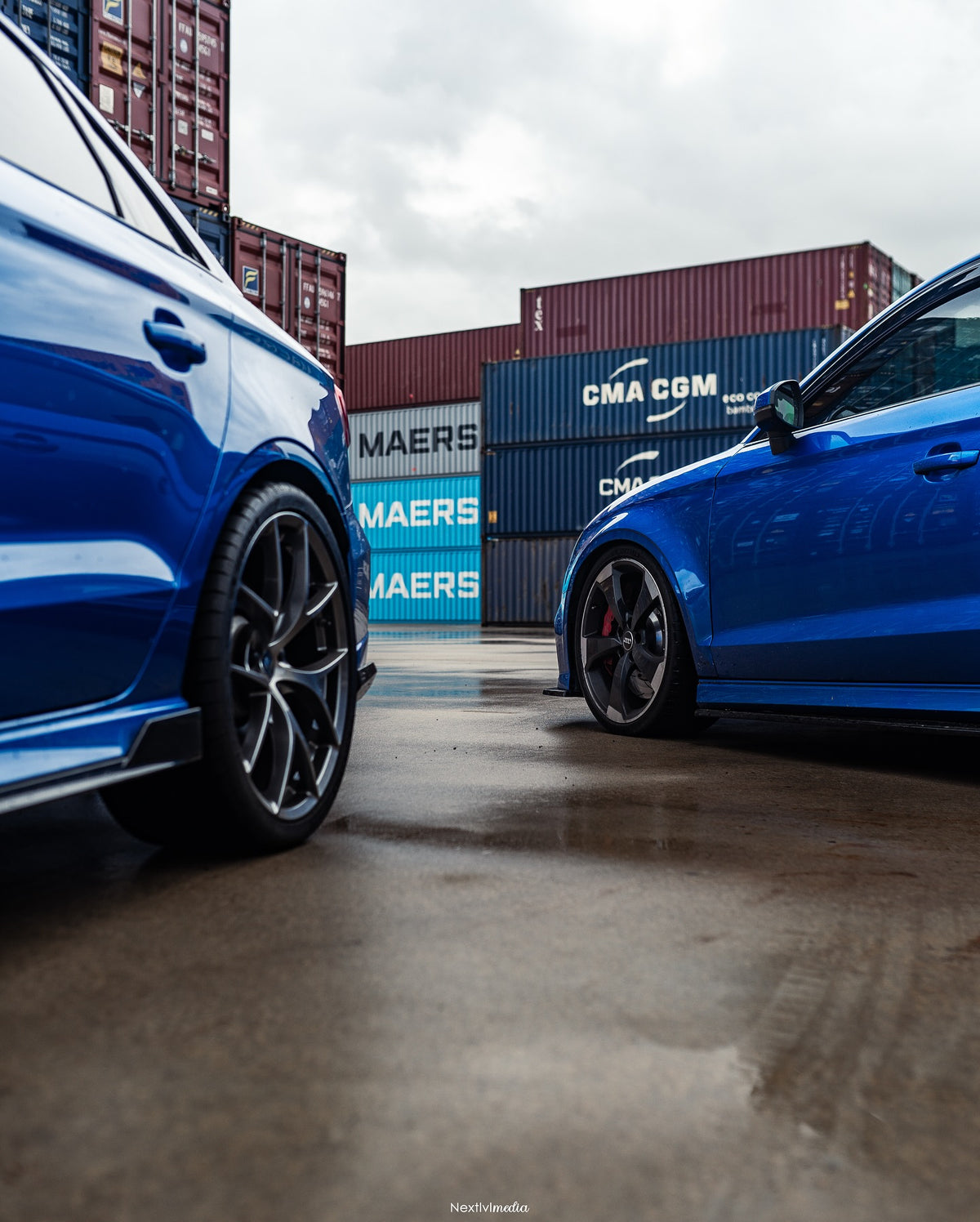 Audi RS3 Sedan (8V) on SpeedWorks SW16 19x8.5 +40 Hyper Black alloy wheels, customer photo 4 of 7