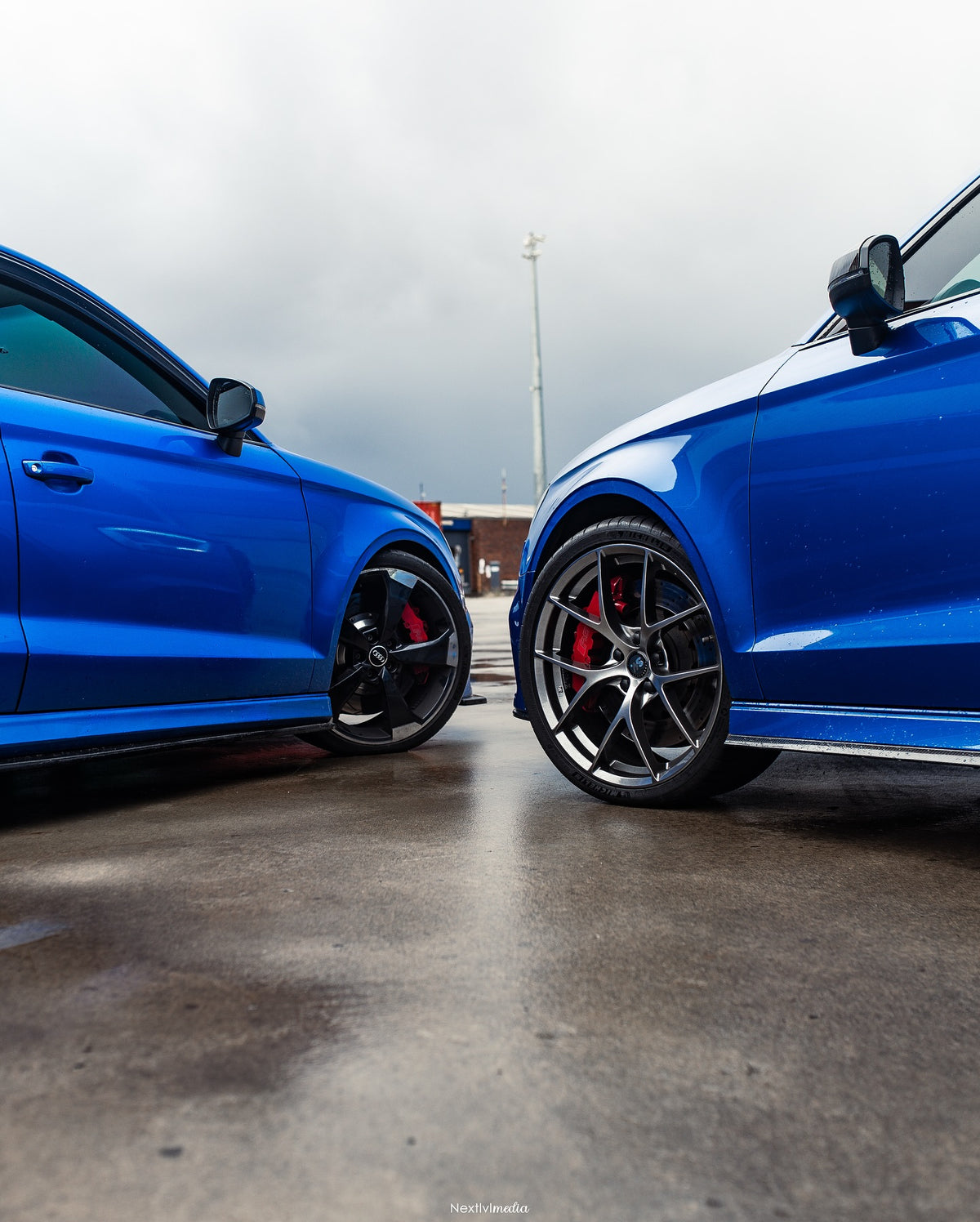 Audi RS3 Sedan (8V) on SpeedWorks SW16 19x8.5 +40 Hyper Black alloy wheels, customer photo 6 of 7