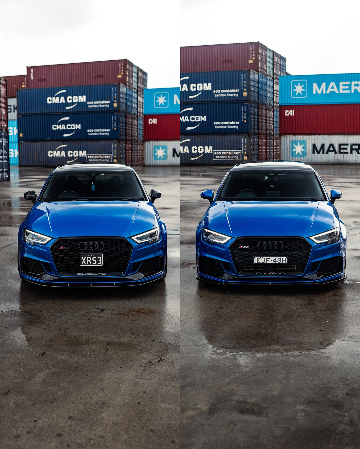 Audi RS3 Sedan (8V) on SpeedWorks SW16 19x8.5 +40 Hyper Black alloy wheels, customer photo 7 of 7
