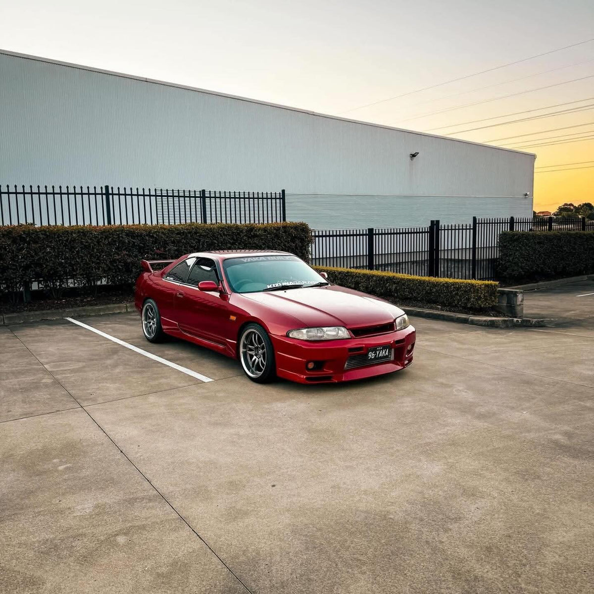 Nissan Skyline (R33) on SpeedWorks SW12 18x9.5 +22 Hyper Black & Machine Lip alloy wheels, customer photo 1 of 2