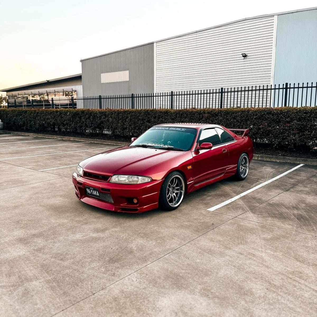 Nissan Skyline (R33) on SpeedWorks SW12 18x9.5 +22 Hyper Black & Machine Lip alloy wheels, customer photo 2 of 2