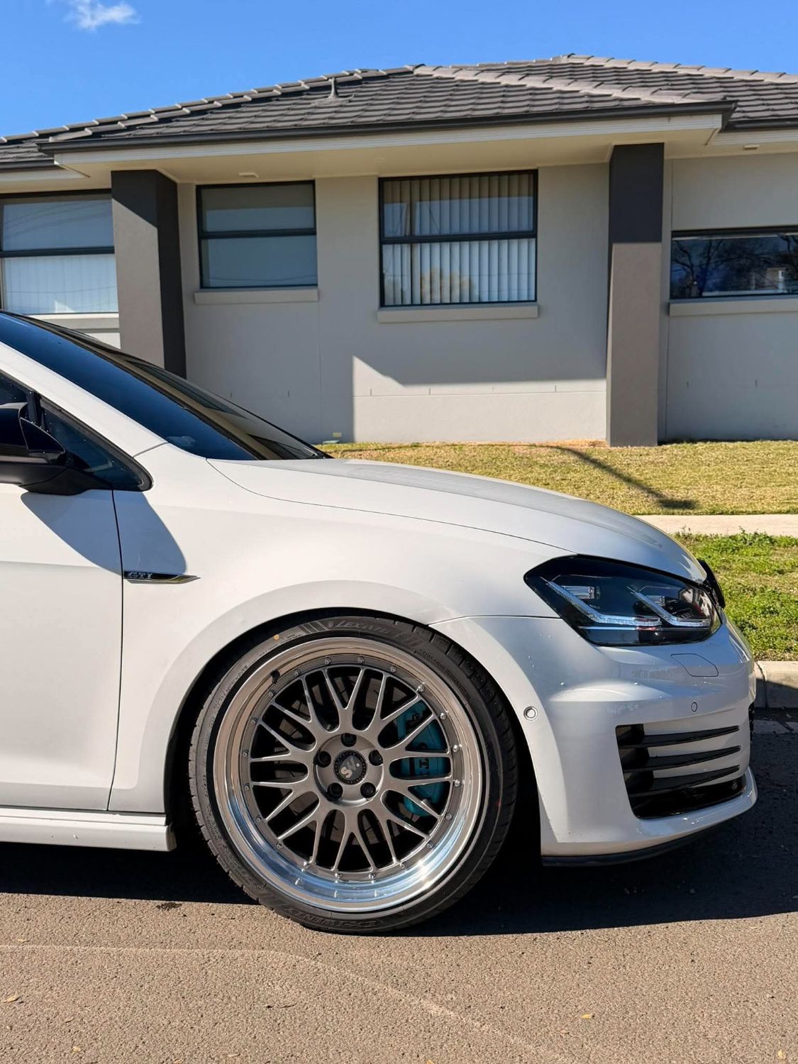 Volkswagen Golf GTI (Mk7) on SpeedWorks SW02 19x8.5 +35 Hyper Black & Machine Lip alloy wheels, customer photo 3 of 5