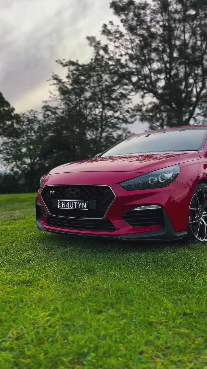 Hyundai i30 N on SpeedWorks SW16 18x8.5 +38 Hyper Black alloy wheels, customer video