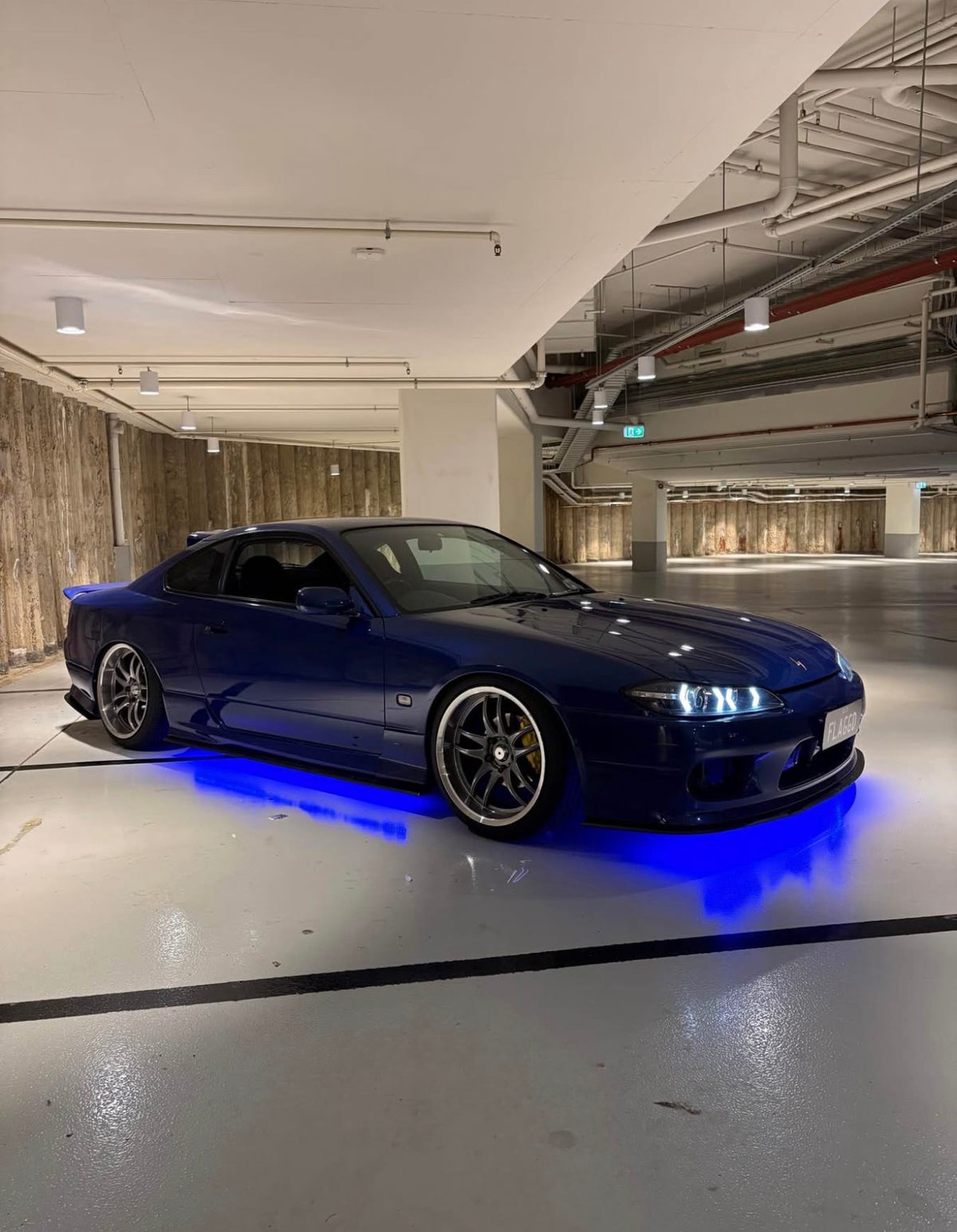 Nissan Silvia (S15) on SpeedWorks SW12 18x9.5 +22 Hyper Black & Machine Lip alloy wheels, customer photo 1 of 3