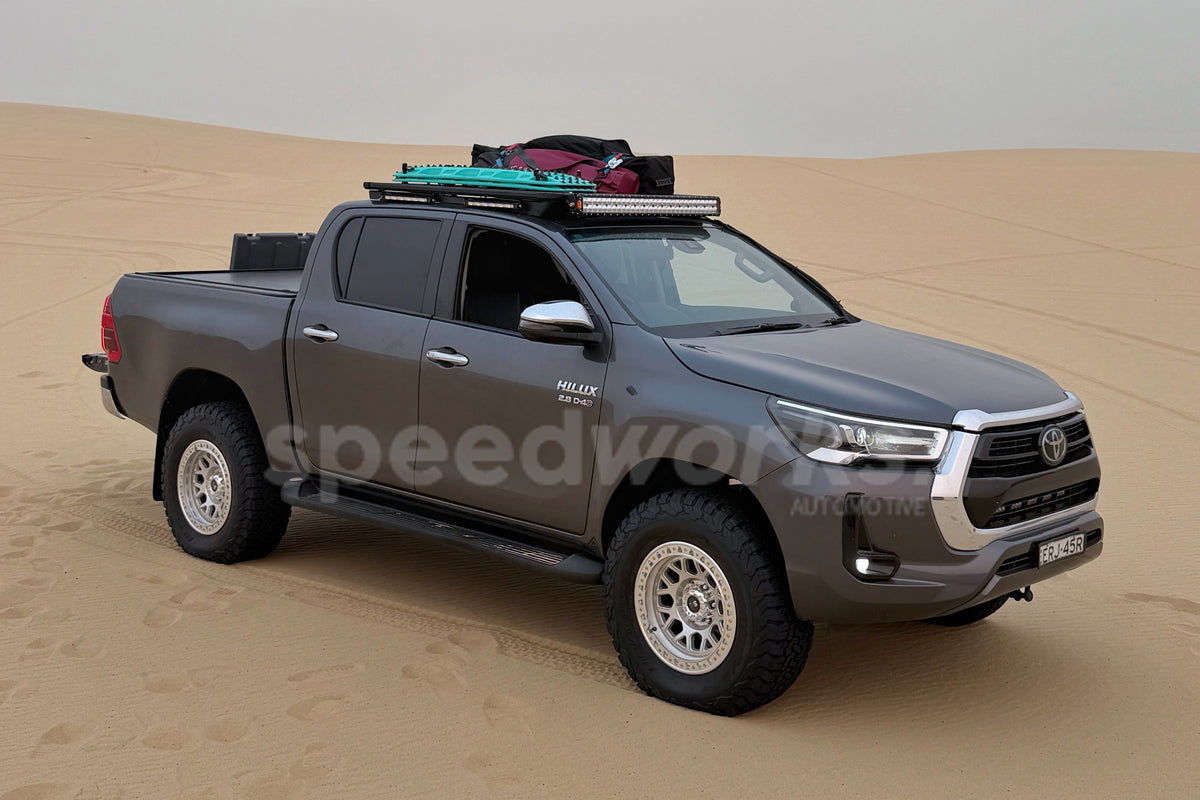 Toyota HiLux (N80) on SpeedWorks SW21 17x9.0 ±0 4x4 wheels