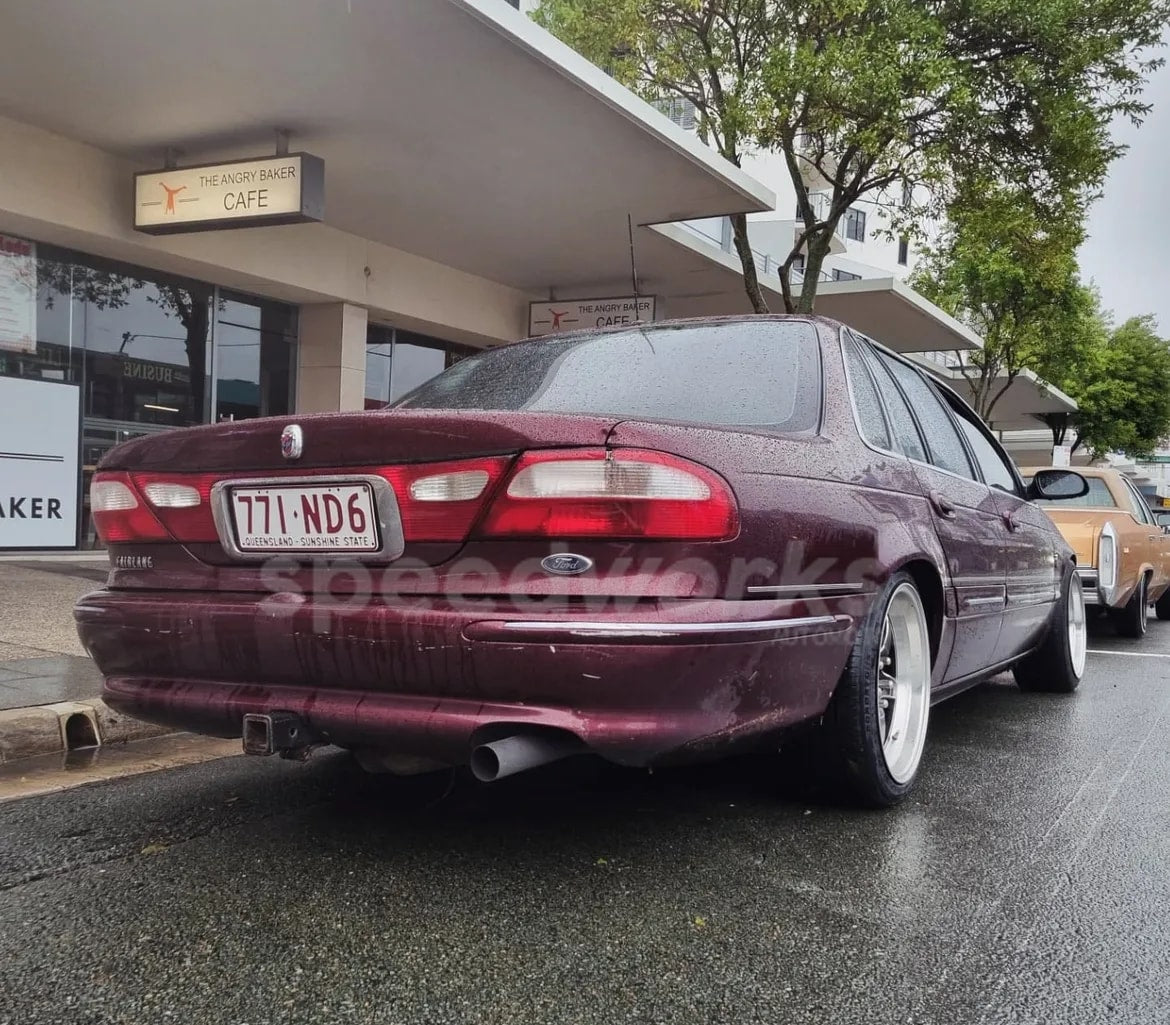 Ford Fairlane (NL) on SpeedWorks SW17 18x9.5 +22 Gloss Black & Machine Lip alloy wheels, customer photo 2 of 2