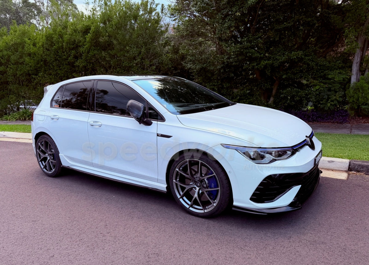 Volkswagen Golf R (Mk8) on SpeedWorks SW16 19x8.5 +40 Hyper Black alloy wheels