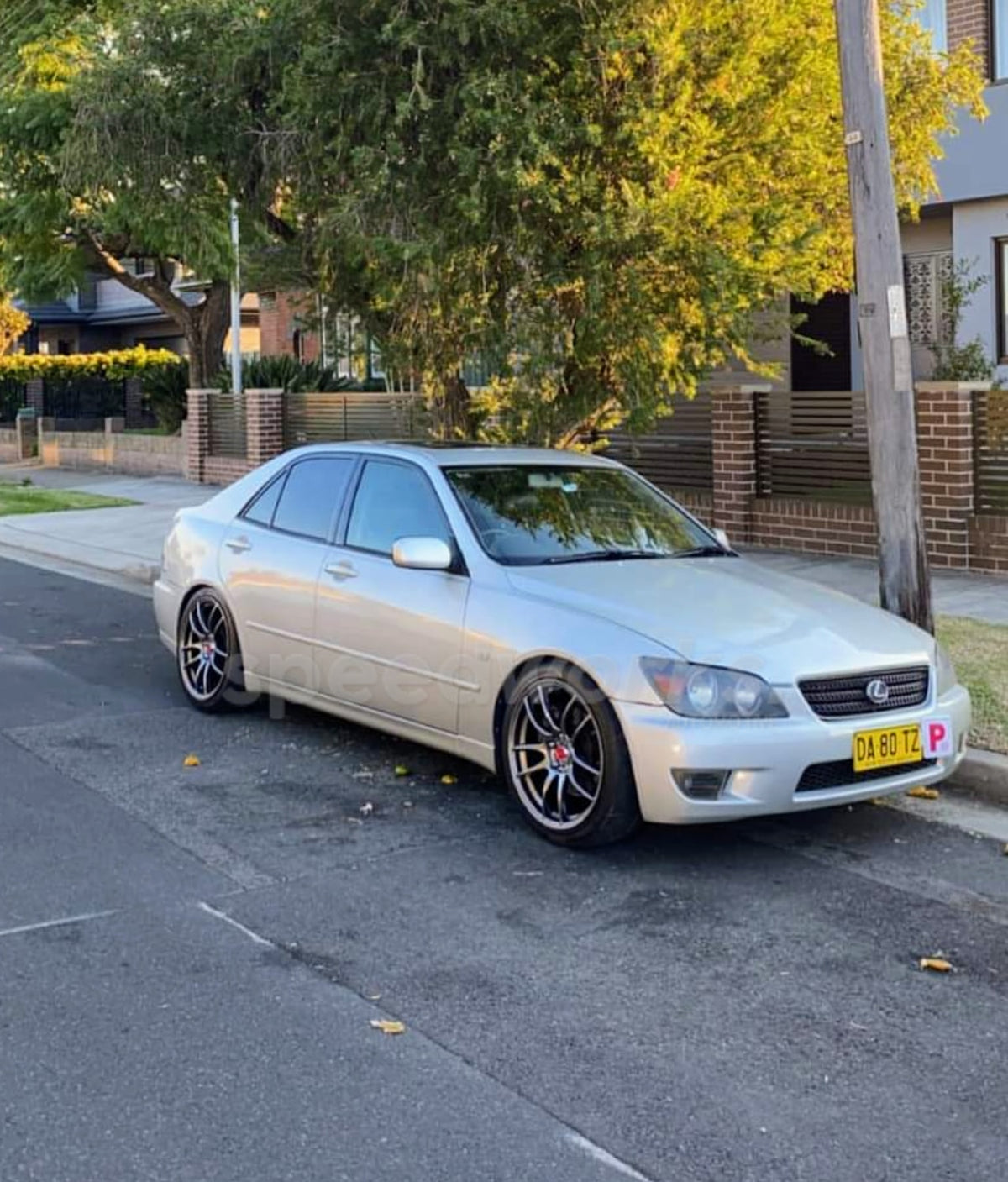 Lexus IS200 / IS300 on SpeedWorks SW01 18x8 +38 Hyper Black alloy wheels