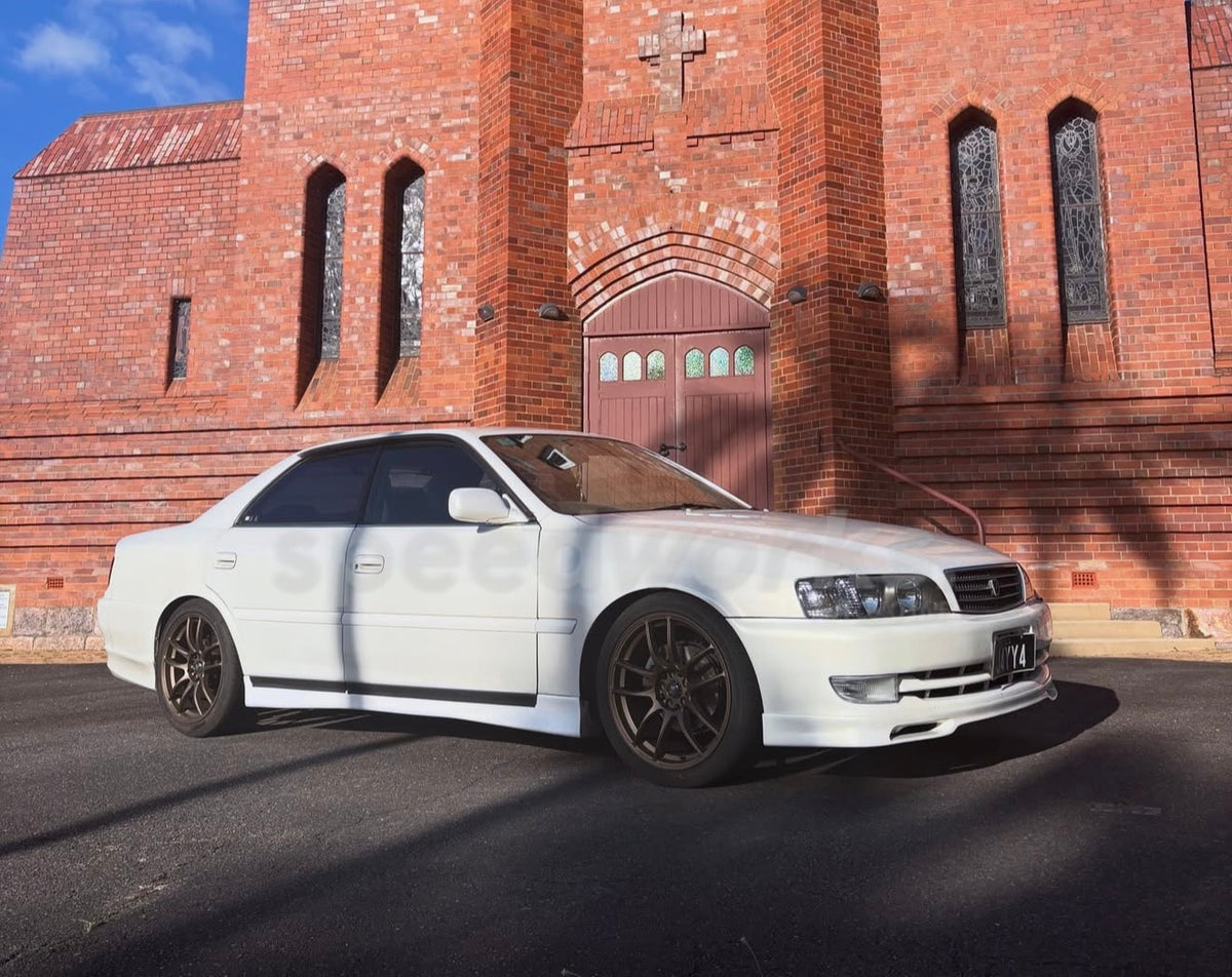 Toyota Chaser (JZX100) on SpeedWorks SW01 18x8 +38 Bronze alloy wheels