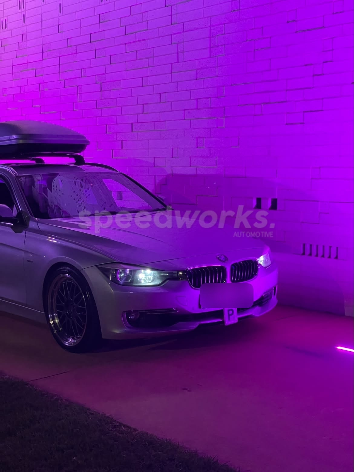 BMW 3 Series Touring (F31) on SpeedWorks SW02 19x8.5 +30 Hyper Black & Machine Lip alloy wheels, customer photo 5 of 6
