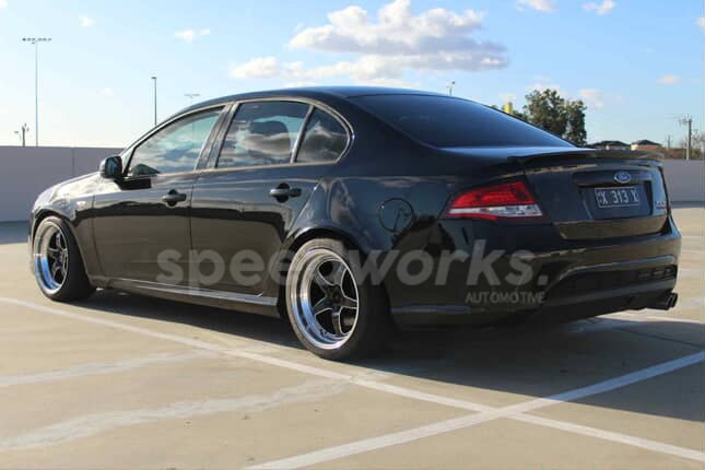 Ford Falcon XR6 Turbo (FG) on SpeedWorks SW17 18x9.5 +22 Gloss Black & Machine Lip alloy wheels, customer photo 3 of 3
