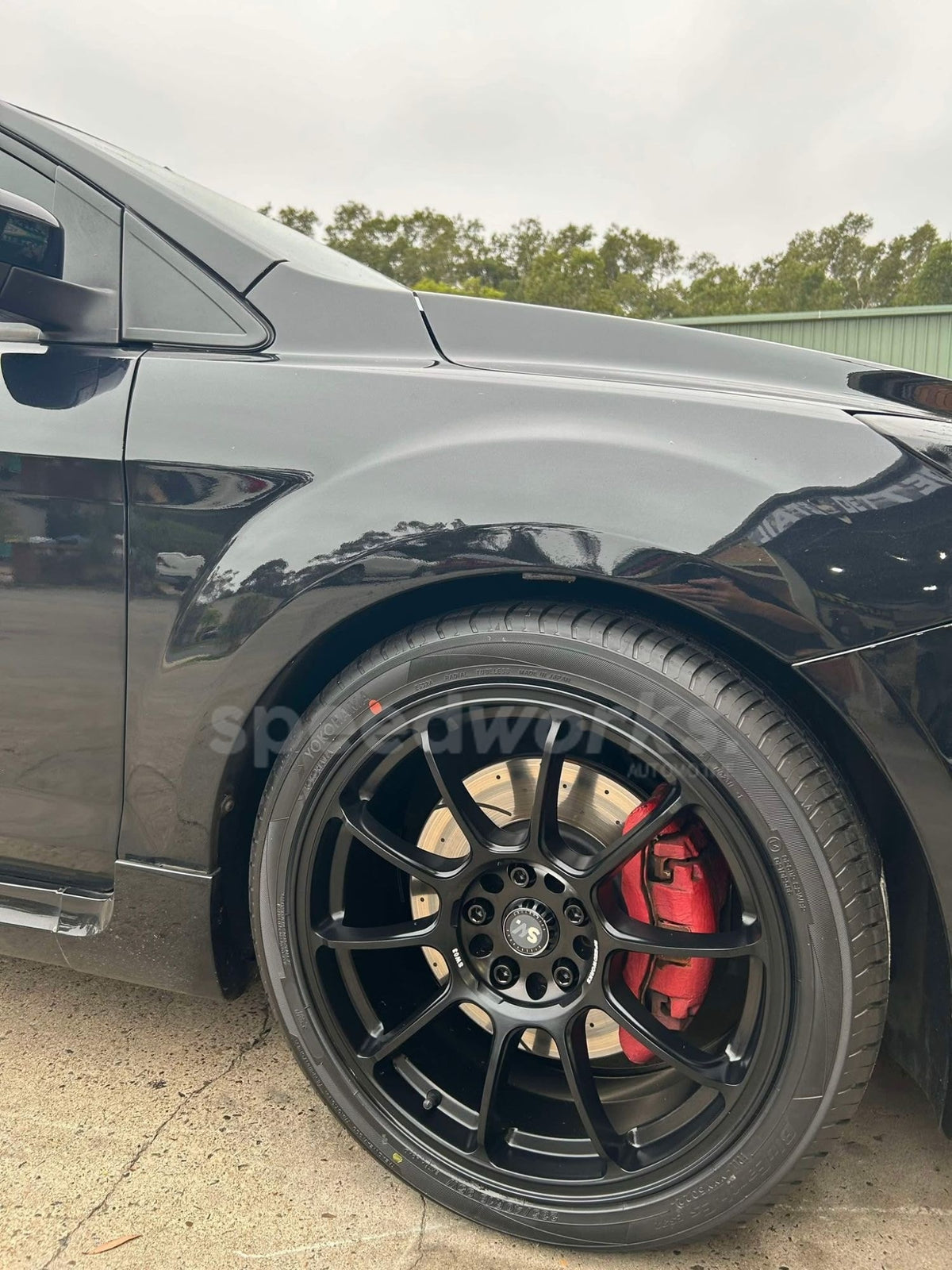 Ford Focus XR5 Turbo (LV) on SpeedWorks SW03 18x8 +38 Matte Black alloy wheels, customer photo 2 of 2