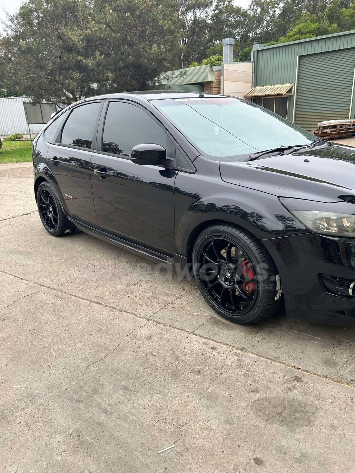 Ford Focus XR5 Turbo (LV) on SpeedWorks SW03 18x8 +38 Matte Black alloy wheels, customer photo 1 of 2
